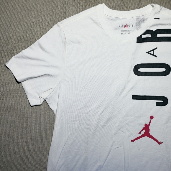 Jordan JDN AIR Stretch Short-Sleeve T-Shirt Men's Size  XXL White - Picture 4 of 14
